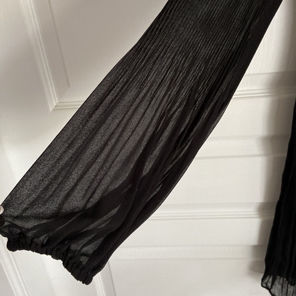 🆕 Point Zero Balloon-Sleeve Pleated Mini Dress - Picture 8 of 12